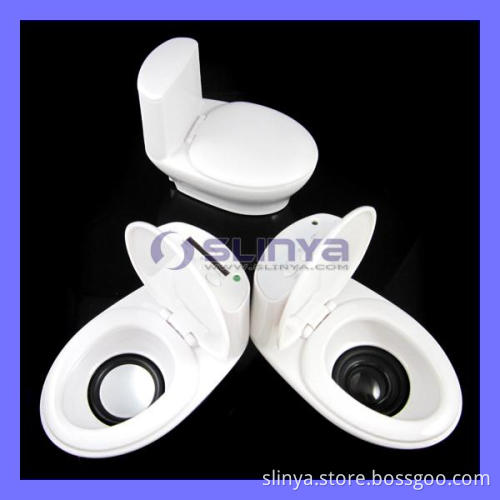Promotional 3.5mm Input Mini Portable Wireless Bluetooth Speaker Audio Amplifier for MP3 MP4 MP5 Mobilephone Laptop Computers Toilet Speaker